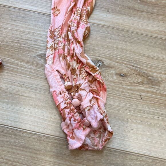 FREE PEOPLE Hilary Printed Top Pink Combo Size Small - Picture 12 of 12